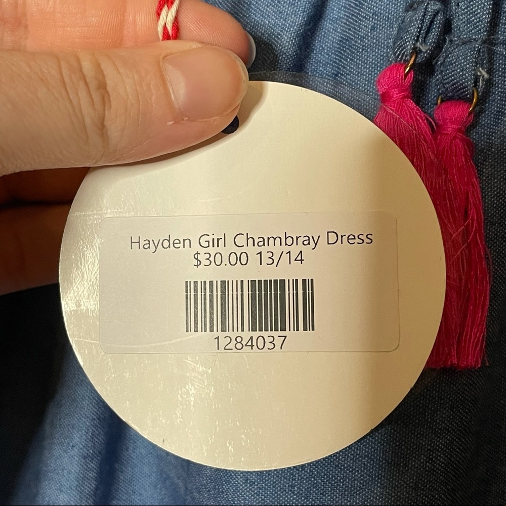 Hayden Girl Floral Embroidered Chambray Dress - Picture 10 of 16